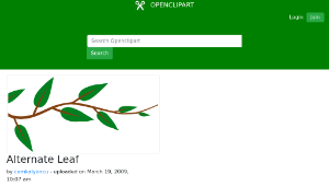 openclipart圖庫：Alternate Leaf