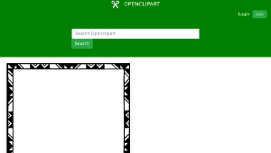 openclipart圖庫：Frame, mono-colored, 3:4-資源代表圖