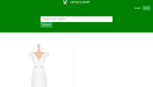 openclipart圖庫：Wedding Dress