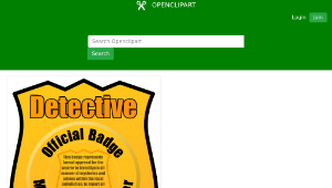 openclipart圖庫：Detective Badge-資源代表圖