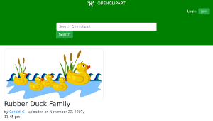 openclipart圖庫：Rubber Duck Family縮圖