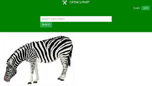 openclipart圖庫：zebra