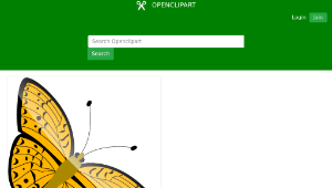 openclipart圖庫：Butterfly 2縮圖