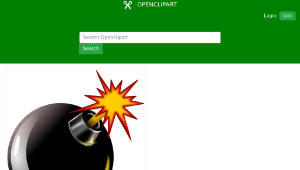 openclipart圖庫：Bomb縮圖