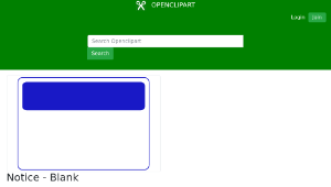 openclipart圖庫：Notice - Blank縮圖