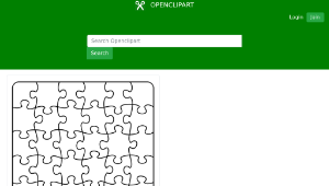openclipart圖庫：Jigsaw Puzzle A4 6 x 8 -資源代表圖