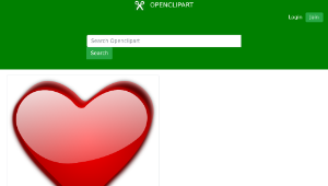 openclipart圖庫：Heart Gloss 1縮圖