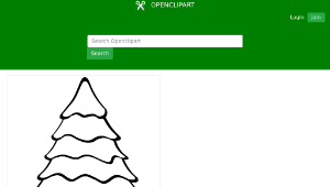 openclipart圖庫：sapin-01-bw-資源代表圖