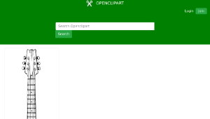 openclipart圖庫：electric guitar縮圖