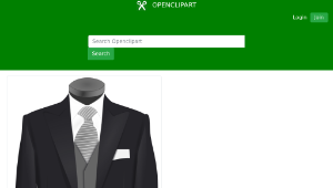 openclipart圖庫：Wedding suit縮圖