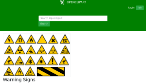 openclipart圖庫：Warning Signs-資源代表圖