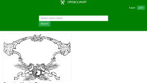 openclipart圖庫：Ornate Music Frame-資源代表圖