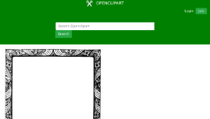 openclipart圖庫：Flower Power Frame-資源代表圖