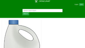 openclipart圖庫：Bleach bottle縮圖