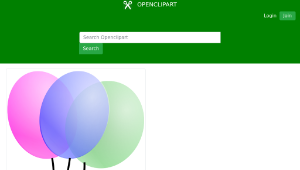 openclipart圖庫：balloons縮圖