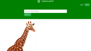 openclipart圖庫：another giraffe縮圖