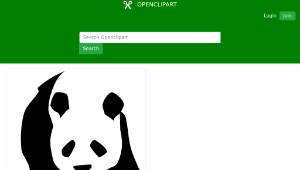 openclipart圖庫：giant-panda-1縮圖