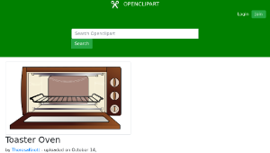 openclipart圖庫：Toaster Oven-資源代表圖