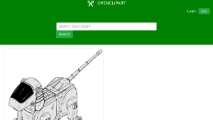 openclipart圖庫：robot dog