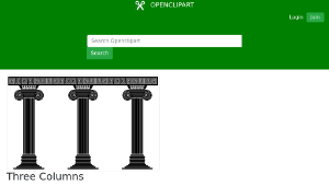 openclipart圖庫：Three Columns-資源代表圖