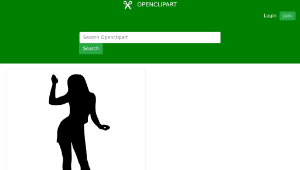 openclipart圖庫：Woman Silhouette 60-資源代表圖
