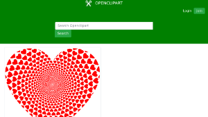 openclipart圖庫：Hearts Vortex Heart-資源代表圖