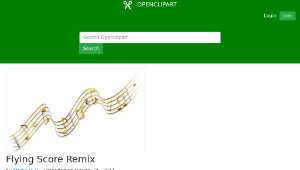 openclipart圖庫：Flying Score Remix-資源代表圖