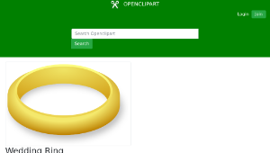 openclipart圖庫：Wedding Ring縮圖