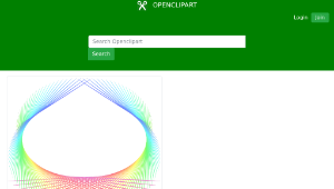 openclipart圖庫：Rainbow abstract element -資源代表圖