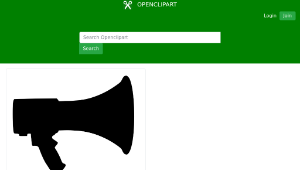 openclipart圖庫：megaphone縮圖