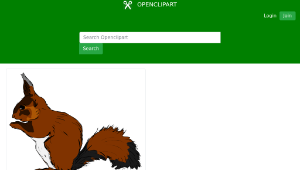 openclipart圖庫：Squirrel縮圖