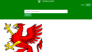 openclipart圖庫：Red griffin-資源代表圖