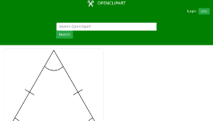 openclipart圖庫：Equilateral Triangle-資源代表圖