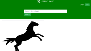 openclipart圖庫：Horse Silhouette-資源代表圖