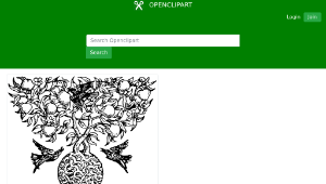 openclipart圖庫：intertwining trees-資源代表圖