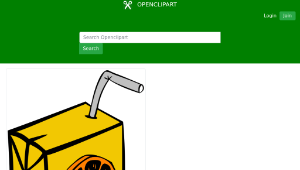 openclipart圖庫：Fast Food, Drinks, Juice, Orange縮圖