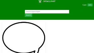 openclipart圖庫：Comic Speech Bubble縮圖