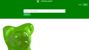 openclipart圖庫：Halloween Candy Gummy