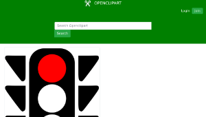 openclipart圖庫：Traffic semaphore red light