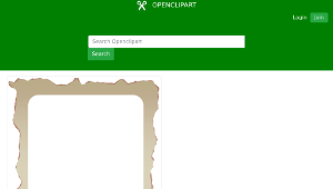 openclipart圖庫：Parchment Border 1-資源代表圖