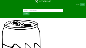 openclipart圖庫：Fast Food, Drinks, Soda, Can縮圖