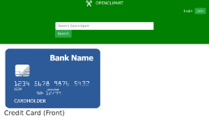openclipart圖庫：Credit Card (Front)-資源代表圖