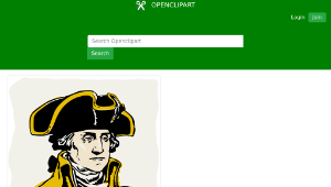 openclipart圖庫：George Washington-資源代表圖