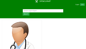 openclipart圖庫：Doctor (white coat)-資源代表圖