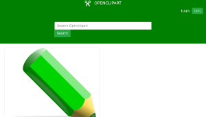 openclipart圖庫：Green pencil-資源代表圖