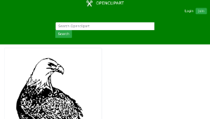 openclipart圖庫：Bald Eagle 2-資源代表圖