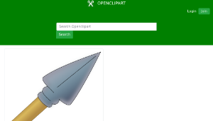 openclipart圖庫：Spear point縮圖