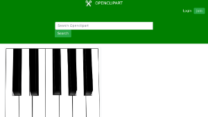 openclipart圖庫：Organ keyboard-資源代表圖