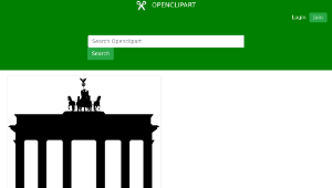 openclipart圖庫：Brandenburger Tor-資源代表圖