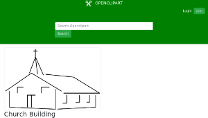 openclipart圖庫：Church Building